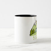 Fünf-Sterne-Camping Zweifarbige Tasse (Mittel)