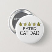 Fünf-Sterne-Cat-Vater Button (Vorne & Hinten)