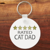 Fünf-Sterne-Cat-Vater Schlüsselanhänger (Vorderseite)