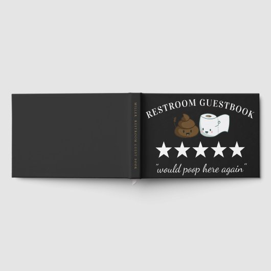 Fünf Sterne | Funny Bathroom Guest Book Gästebuch (Voll)