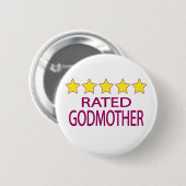 Fünf Sterne Godmutter Button (Vorne & Hinten)