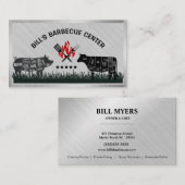 Fünf-Sterne-Grillkarte Visitenkarte (Vorne/Hinten)