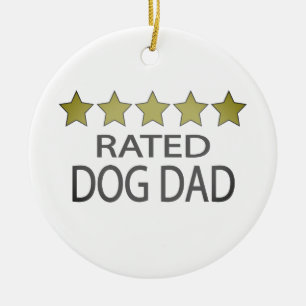 Fünf-Sterne-Hunde-Vater-Keramik Keramik Ornament