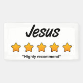 Fünf-Sterne-Jesus Banner (Horizontal)