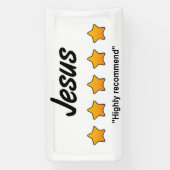 Fünf-Sterne-Jesus Banner (Vertikal)