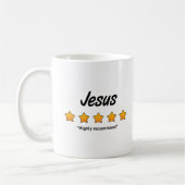 Fünf-Sterne-Jesus Kaffeetasse (Links)