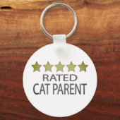 Fünf-Sterne-Katze Schlüsselanhänger (Vorderseite)