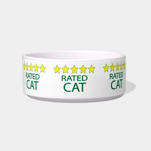 Fünf-Sterne-Katze-Schüssel Napf