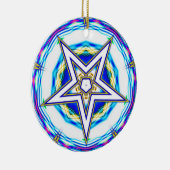 Fünf Sterne Keramik Ornament (Rechts)