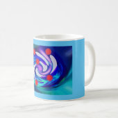 Fünf Sterne Kunst Kaffeetasse (VorderseiteRechts)