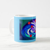 Fünf Sterne Kunst Kaffeetasse (Vorderseite Links)