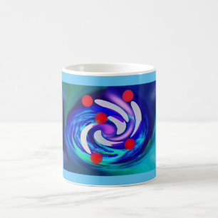 Fünf Sterne Kunst Kaffeetasse