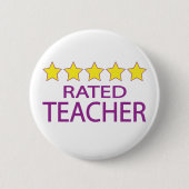 Fünf-Sterne-Lehrer Button (Vorderseite)