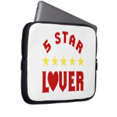 Fünf-Sterne-Lover Laptopschutzhülle (Vorne Rechts)