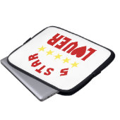 Fünf-Sterne-Lover Laptopschutzhülle (Vorne Knopf)