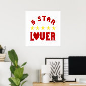 Fünf-Sterne-Lover Poster (Heimbüro)