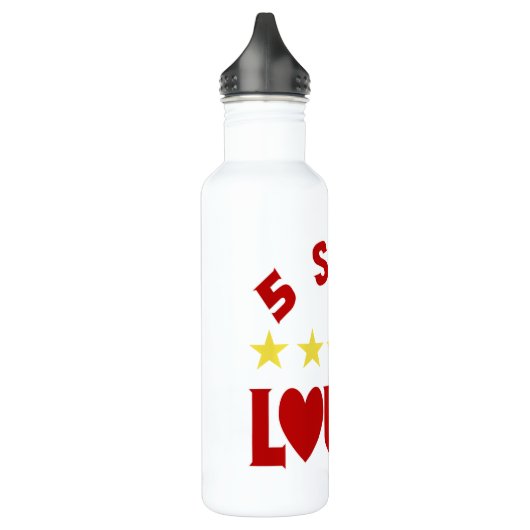 Fünf-Sterne-Lover Trinkflasche (Links)