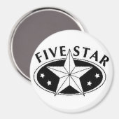 Fünf-Sterne-Magnet Magnet (Vorderseite/Rückseite)