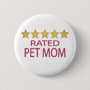Fünf-Sterne-Mama für Haustiere Button