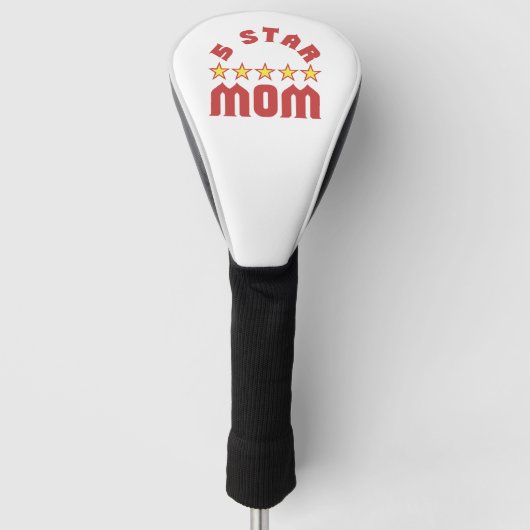 Fünf-Sterne-Mama Golf Headcover (Vorderseite)