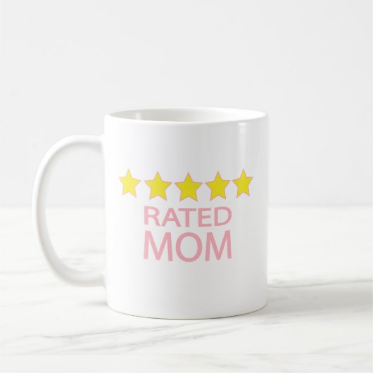 Fünf-Sterne-Mama Kaffeetasse (Links)