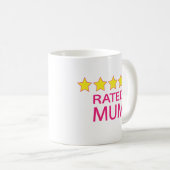Fünf-Sterne-Mama Kaffeetasse (VorderseiteRechts)