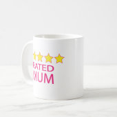 Fünf-Sterne-Mama Kaffeetasse (Vorderseite Links)