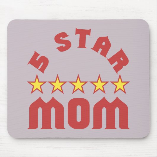 Fünf-Sterne-Mama Mousepad (Vorne)