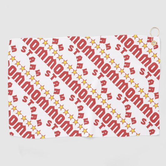 Fünf-Sterne-Mama-Preis Golfhandtuch (Horizontal)