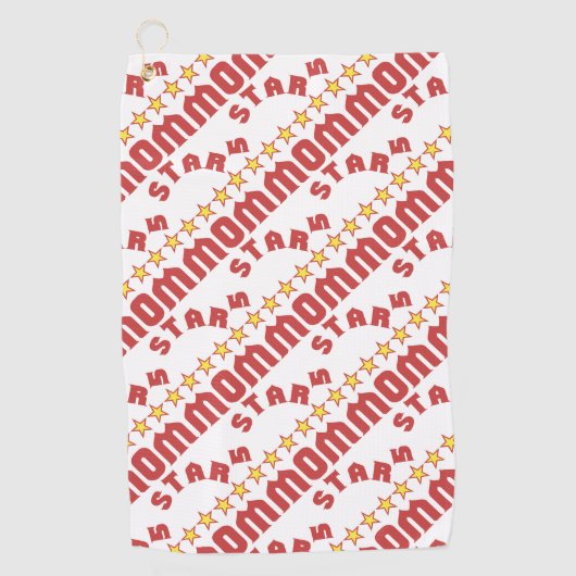 Fünf-Sterne-Mama-Preis Golfhandtuch (Vorderseite)