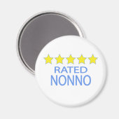 Fünf Sterne Nonno Magnet (Vorderseite/Rückseite)