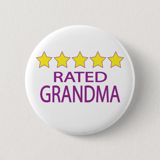 Fünf-Sterne-Oma Button (Vorderseite)