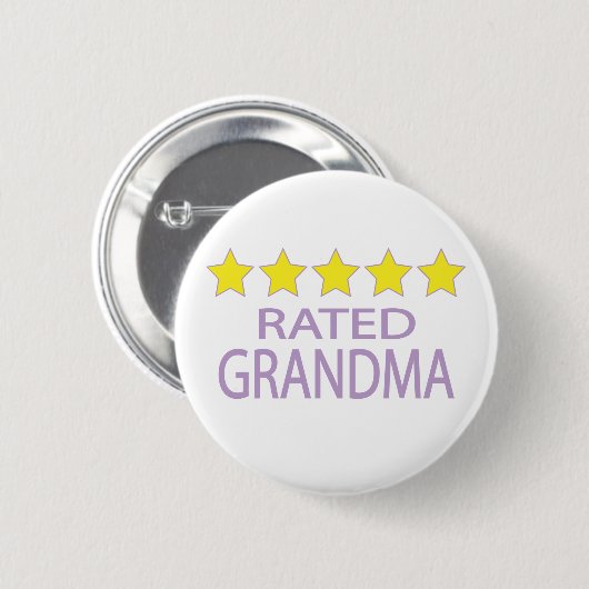 Fünf-Sterne-Oma Button (Vorne & Hinten)