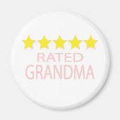 Fünf-Sterne-Oma Magnet (Vorne)