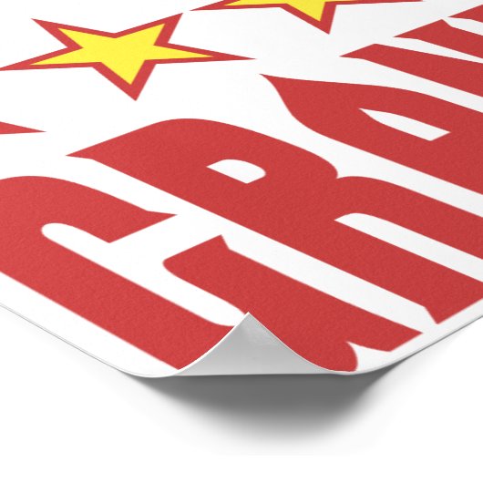 Fünf-Sterne-Oma Poster (Ecke)