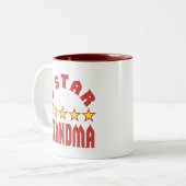 Fünf-Sterne-Oma Zweifarbige Tasse (Vorderseite Links)