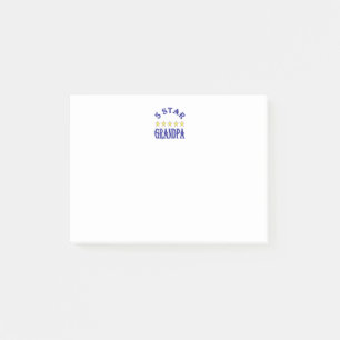 Fünf-Sterne-Opa Post-it Klebezettel