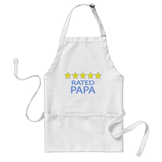Fünf-Sterne-Papa Schürze (Vorne)