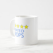 Fünf-Sterne-Pop Kaffeetasse (Vorderseite Links)