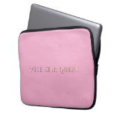 Fünf-Sterne-Queen-Laptop-Case Laptopschutzhülle (Vorderseite Links)