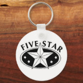 Fünf-Sterne-Schlüsselkette Schlüsselanhänger (Vorderseite)