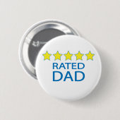 Fünf-Sterne-Vater Button (Vorne & Hinten)