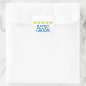 Fünf-Sterne-Zimmer Quadratischer Aufkleber (Tasche)