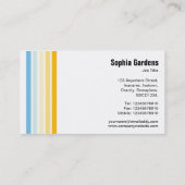 Fünf Streifen - Farben 02 Visitenkarte (Rückseite)