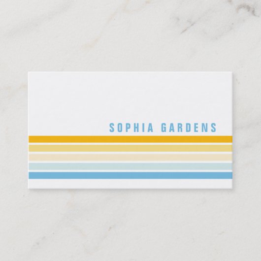Fünf Streifen - Farben 02 Visitenkarte (Vorderseite)