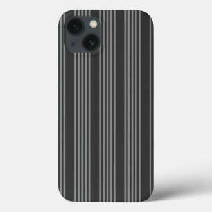 Fünf Streifen, grau und kohlefrei Case-Mate iPhone Hülle