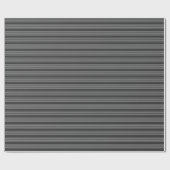 Fünf Streifen, grau und kohlefrei Geschenkpapier (Flach)