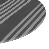 Fünf Streifen, grau und kohlefrei Schneidebrett (Ecke)