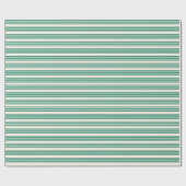 Fünf Streifen, grün und beige Geschenkpapier (Flach)