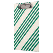 Fünf Streifen, grün und beige Klemmbrett (Links)